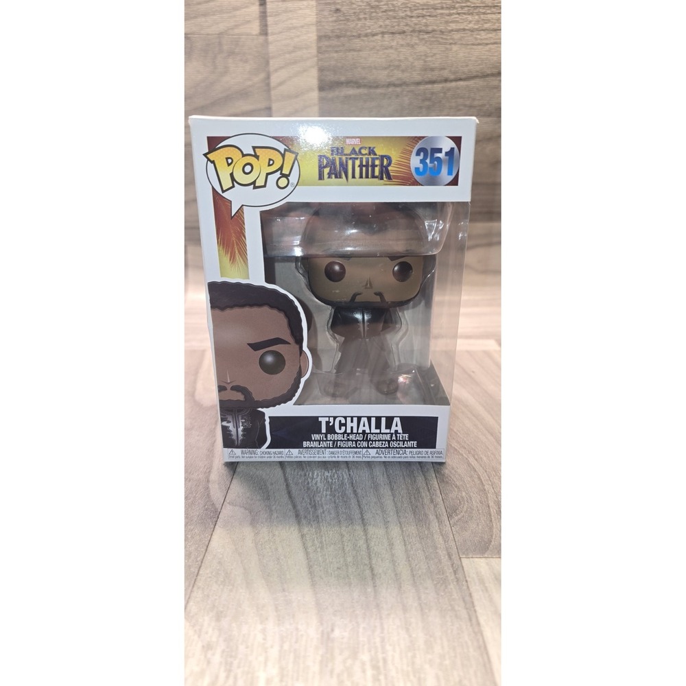 Funko Pop Black Panther T'Challa (Chadwick Boseman) Vinyl Bobble-Head Figure